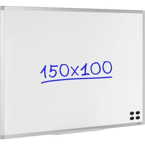 Viking wandmontierbares magnetisches Whiteboard lackierter Stahl 150 x 100 cm Image
