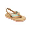 Sandale ROXY "Colbee", Gr. 7(23), bunt (weiß, orange, pink), Obermaterial: 85% Polyester/15% synthetisches PU, Futter:, Außensohle: 100% Gummi, Schuhe