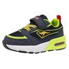 Sneaker KANGAROOS "K-XI Reto EV", Gr. 24, bunt (dk navy, lime), Synthetik, Textil, sportlich, Schuhe