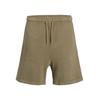 Shorts JACK & JONES "JPSTKANE CHARGE FADED SWT SHORT MID SN", Herren, Gr. M, N-Gr, silber (silber sage), Web, Obermaterial: 80% Baumwolle, 20% Polyester, unifarben, modisch, regular fit kniefrei, Hosen, mit Taschen