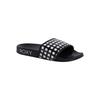 Sandale ROXY "Slippy Iv", Gr. 9(40), schwarz, weiß checker, Obermaterial: 100% PU, Futter: 100% Textil, Laufsohle: 100% EVA, Schuhe