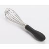 Schneebesen OXO GOOD GRIPS, schwarz (edelstahl, schwarz), B:3,2cm, Edelstahl, Schneebesen, kompakte Größe von 18,5 cm