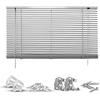 Jalousie GOOD LIFE "Matti" Gr. 21, silber (silberfarben, silber, weiß), B:40cm H:160cm, Jalousien, Klemmfix-Jalousie aus Aluminium