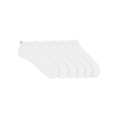 Sneakersocken HUGO UNDERWEAR "Socken 6P AS UNI CC W 10", Damen, Gr. 39-42, weiß, Baumwollmischung, unifarben, elastisch, Socken, mit Markenschriftzug am Bündchen Image