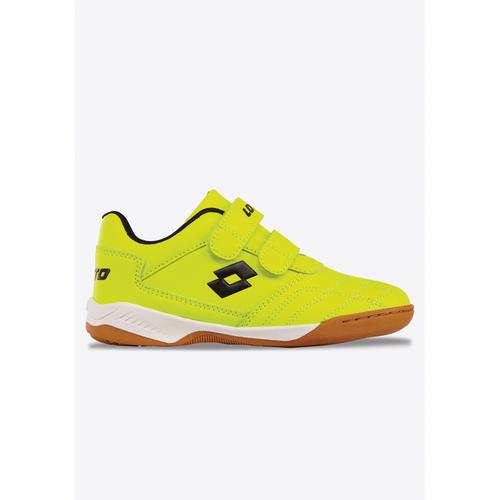 Hallenschuh LOTTO, Gr. 33, gelb (fr.gelb, schwarz), Synthetik, sportlich, Schuhe, mit Klettverschluss
