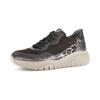 Plateausneaker GABOR, Damen, Gr. 40, rosa (bronzefarben kombiniert), Veloursleder, Glattleder, metallic, animal-print, sportlich, Schuhe, Schnürschuh, Halbschuh mit modischen Kontrastbesätzen