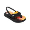 Sandale QUIKSILVER "Molokai Layback", Gr. 22, fiery coral wordblock, Obermaterial: Synthetikmaterial / Futter: Textil / Außensohle: EVA-Gummi, Schuhe