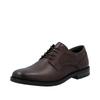 Schnürschuh RIEKER, Herren, Gr. 45, braun (dunkelbraun), Leder, unifarben, elegant, Schuhe, Anzugschuh, Festtagsschuh, Business-Schnürer mit Lederinnensohle
