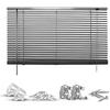 Jalousie GOOD LIFE "Matti" Gr. 18, grau (anthrazit, anthrazit, weiß), B:160cm H:160cm, Jalousien, Klemmfix-Jalousie aus Aluminium