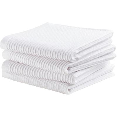 Spültuch DDDDD "Basic", weiß, B:30cm L:30cm, 100% Baumwolle, Geschirrtücher, mit luxuriöser Rippenstruktur und optimale Feuchtigkeitsaufnahme Image