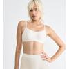 Bustier SLOGGI "GO Daily Cotton Top", Damen, Gr. M, N-Gr, weiß (silk weiß), Single Jersey, Obermaterial: 82% Baumwolle, 18% Elasthan, Basic, BHs, glanzeffekt Details