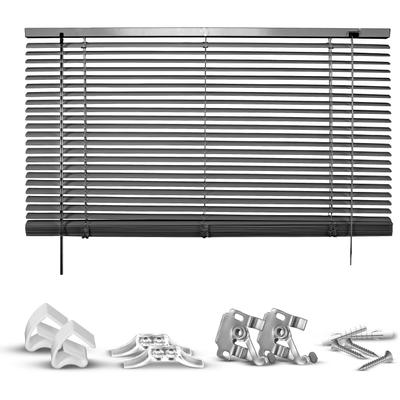 Jalousie GOOD LIFE "Matti" Gr. 8, grau (anthrazit, anthrazit, weiß), B:115cm H:130cm, Jalousien, Klemmfix-Jalousie aus Aluminium Image