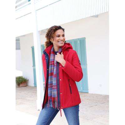 Langjacke CASUAL LOOKS, Damen, Gr. 46, rot, 100% Polyester, Wattierung:100% Polyester, unifarben, Langarm, Jacken Image