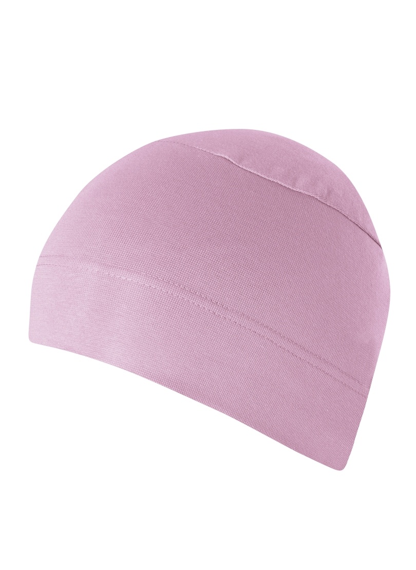 Strickmütze TRIGEMA "TRIGEMA Soft-Cap", Kinder, Gr. 900, lila (orchidee), Baumwollmischung, Mützen Image
