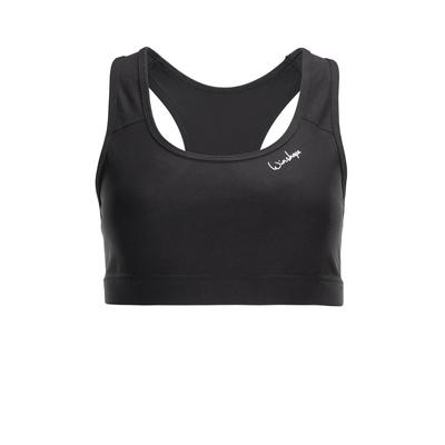 Sport-Bustier WINSHAPE "Functional Comfort Sport-BH SB102C", Damen, Gr. XL, schwarz, 85% Polyester, 15% Elasthan, BHs, mit herausnehmbaren Pads Image
