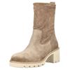 Stiefelette PAUL GREEN "Paul Green Stiefelette Veloursleder", Damen, Gr. 39, beige, Veloursleder, casual, Schuhe