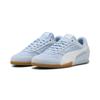 Sneaker PUMA "Bella Donna Nylon Sneakers Damen", Gr. 38.5, haute tropic weiß blau, Obermaterial: Kuhleder, Textil, Synthetik; Futter: Textil; Innensohle: Textil; Laufsohle: Gummi, Schuhe