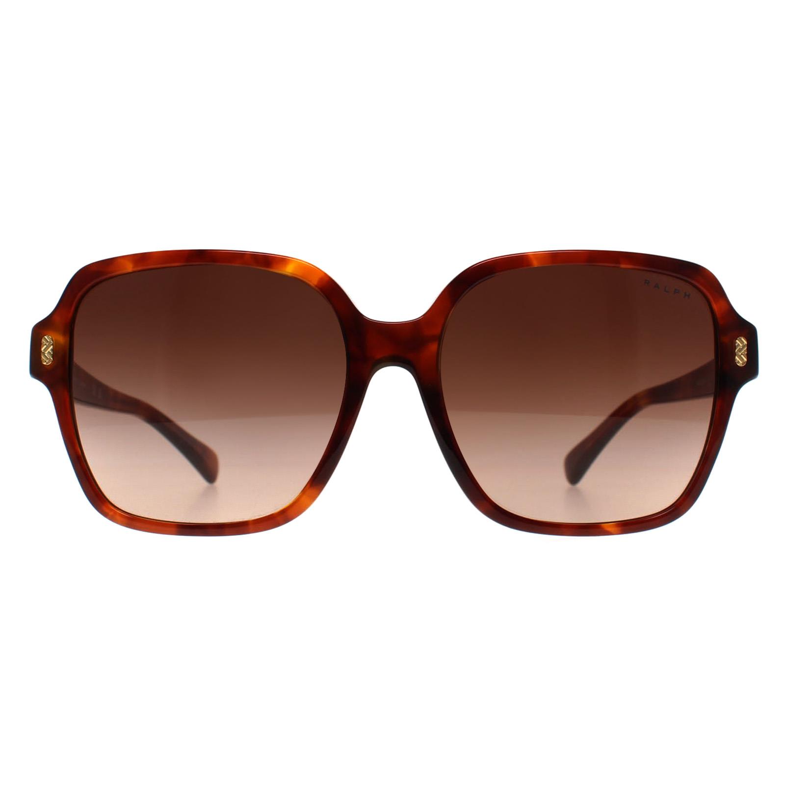 Ralph by Lauren Square Womens Orange Havana Brown Gradient RA5304U - One Size | Ralph by Ralph Lauren Sale | Discount Designer Brands