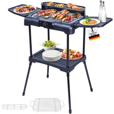 Sommertal BBQ231 Elektrogrill Balkongrill 2200W Camping Grill 2in1 Tischgrill mit Standfuß Image