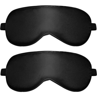 Bluedeer - 2 Stück Schlafmasken – Seide, Lichtblockierend, Verstellbares Gummiband für Herren, Image