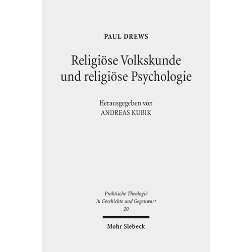 Religiöse Volkskunde Und Religiöse Psychologie - Paul Drews, Kartoniert (TB)