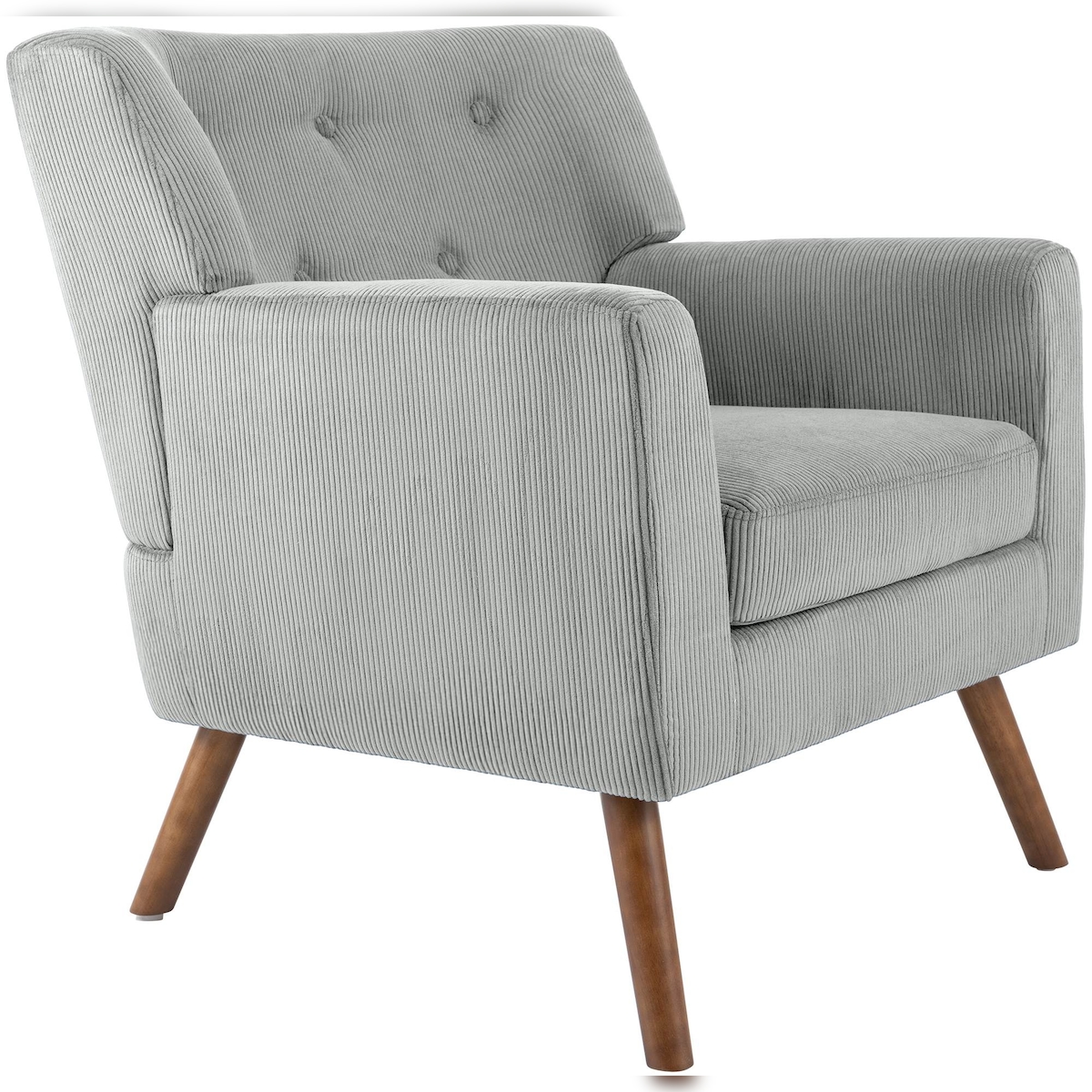 CLP Sessel Kioni Cordbezug grau Image