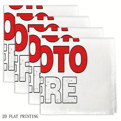TEMU Tailored Napkins Featuring A Photo And Custom Text, Very Useful And To Be . Image