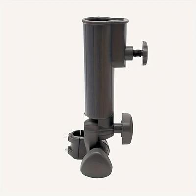TEMU Umbrella Stand - Umbrella Holder Made Of Durable Pp Material, Black Color, Requires Drilling For Installation. Golf Accessories, Golf Bag Cart Parts.