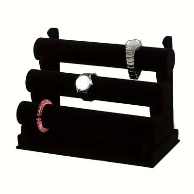 TEMU 1pc 3- Jewelry Display Stand For Watches And Bracelets - Freestanding Organizer For Bedroom, Bathroom, And - And , 3.2 Feet Storage , Than 27 Tall