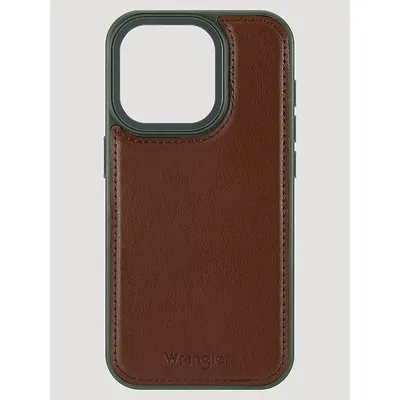 Wrangler Smartphone Leather Embroidery Case White Size 16 Pro