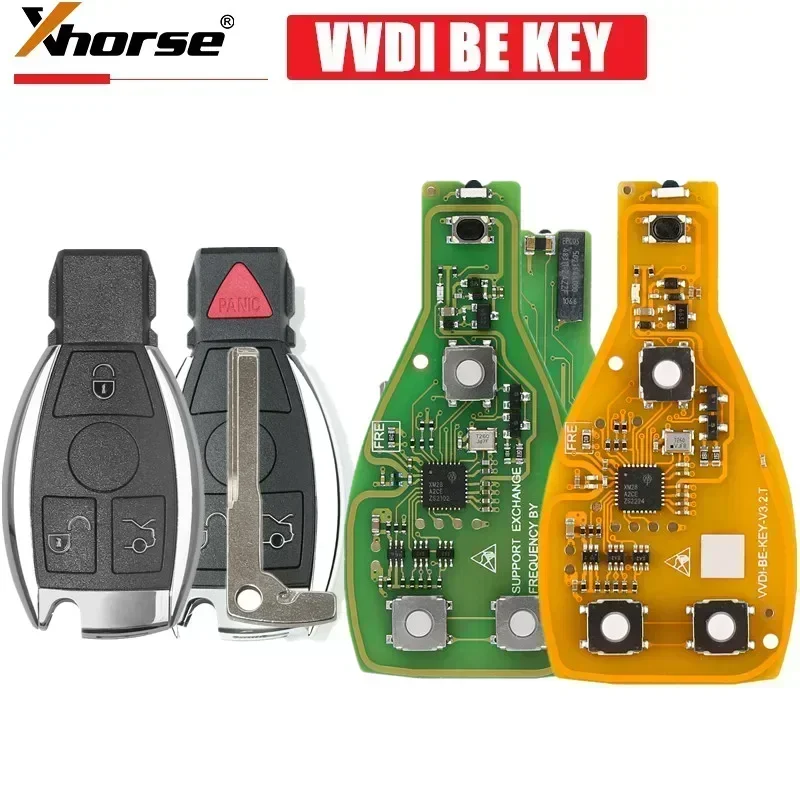 Xhorse VVDI BE Key Pro Verbesserte Version für Benz Smart Key Shell 3 Tasten 4 Tasten XNBZ01EN XNBZT1GL für VVDI MB Tool Image