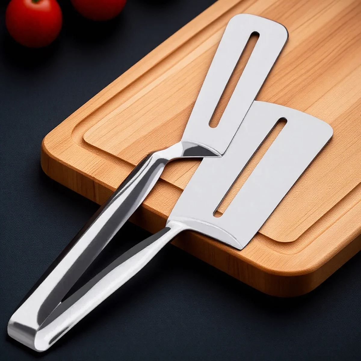 Multifunktionale Lebensmittel Flip Spachtel Familie Pfannkuchen Gebratener Fisch Pizza Steak Küche Kochwerkzeug Utensil Image