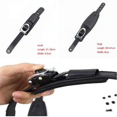 Black Ski Shoes Multifunctional Adjustable Binding Attachment with Ratchet Tongue Ladder to Fix the Lace