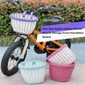Nuovo 23*20*16 cm/20*16.5*16 cm/27*24 cm KidsBike Cestino Rattan Vimini Accessori per biciclette Borsa per riporre biciclette Cestino portaoggetti per equitazione