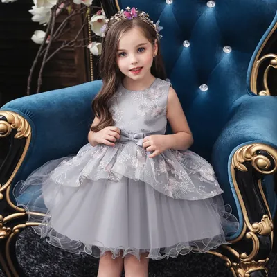 Mädchen Prinzessin Kleid Kind Party Hochzeiten Geburtstag Prom Sommer Kleider Mehrfarbige Puffy Tüll Rock Kinder Kleidung Mädchen 80-120 cm Image