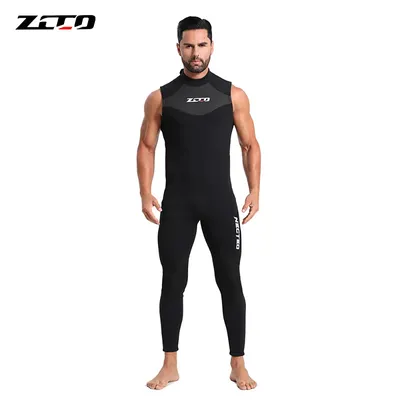 3mm Neoprene Vest Wetsuit One Piece Wetsuit Scuba Sleeveless Diving Suit Men Spearfishing Snorkeling Surfing Swimsuit Summer