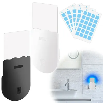 Fruit Fly Traps for Bugs Gnats Moths with Light +5 Glue Cards Plug-in Flying Insect Trap Stepless Dimming Indoor Mosquito Killer