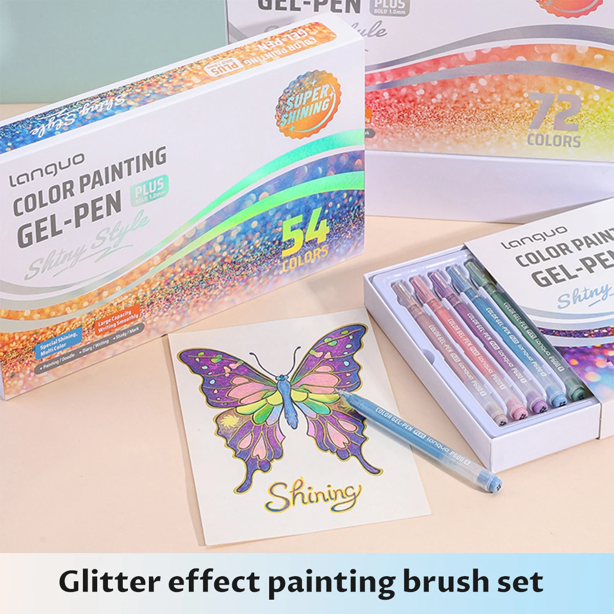 24-72 farben Languo Gel Stifte Set Glänzende Malerei Kugelschreiber 1,0mm Zeichnung Student Schreiben Stift Büro Schule liefert Schreibwaren Image