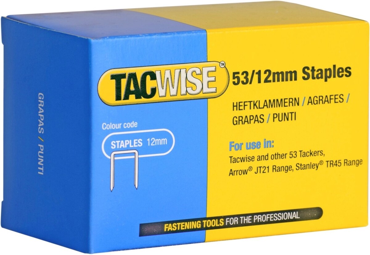 TACWISE Heftklammern 53/12mm verzinkt VE=5000 Stück Image