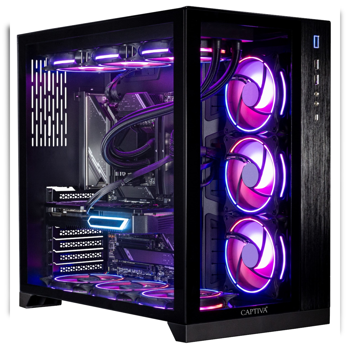 Captiva PC Ultimate Gaming I89-252 (i9-14900KF/RTX5090 32GB GDDR7/SSD 2TB+2TB/128GB/WLAN/Windows 11 Home 64-bit) Image