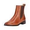 Stiefelette PAUL GREEN "Paul Green Stiefelette Leder/Textil", Damen, Gr. 40,5, braun (cognac), Leder, Textil, casual, Schuhe