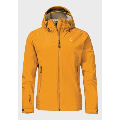 Outdoorjacke SCHÖFFEL "2.5L 3D Jacket Vistdal L", Damen, Gr. 38, 5405, orange, Oberstoff: 100% Nylon, sportlich, regular fit, hoch geschlossener Ausschnitt, Langarm, Jacken Image