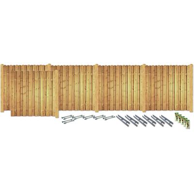 Sichtschutzelement KONIFERA "DAYTONA", grün, H:180cm, Holz, Stahl, Zaunelemente, Massiv und sehr stabil, verschiedene Längen