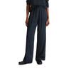 Chinohose MARC O'POLO "aus Viskose-Twill", Damen, Gr. 44, Normalgrößen, blau (tiefblau sea), Obermaterial: 100% Viskose, unifarben, casual, weit normal, Hosen