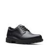 Schnürschuh CLARKS "BatcombeTieGTX", Herren, Gr. 44,5, schwarz (schwarz leather), Leder, casual, Schuhe, Business Schuh, Anzugschuh, Komfortschuh mit wasserdichter Gore-Tex