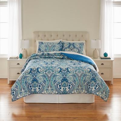 Plus Size Women's BH Studio 3-Pc. Microfiber Comforter Set by BH Studio in Peacock (Size TWIN)