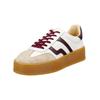 Plateausneaker GANT "Gant Sneaker Lederimitat/Textil", Damen, Gr. 37, rot (weiß, rot), Lederimitat, Textil, casual, Schuhe