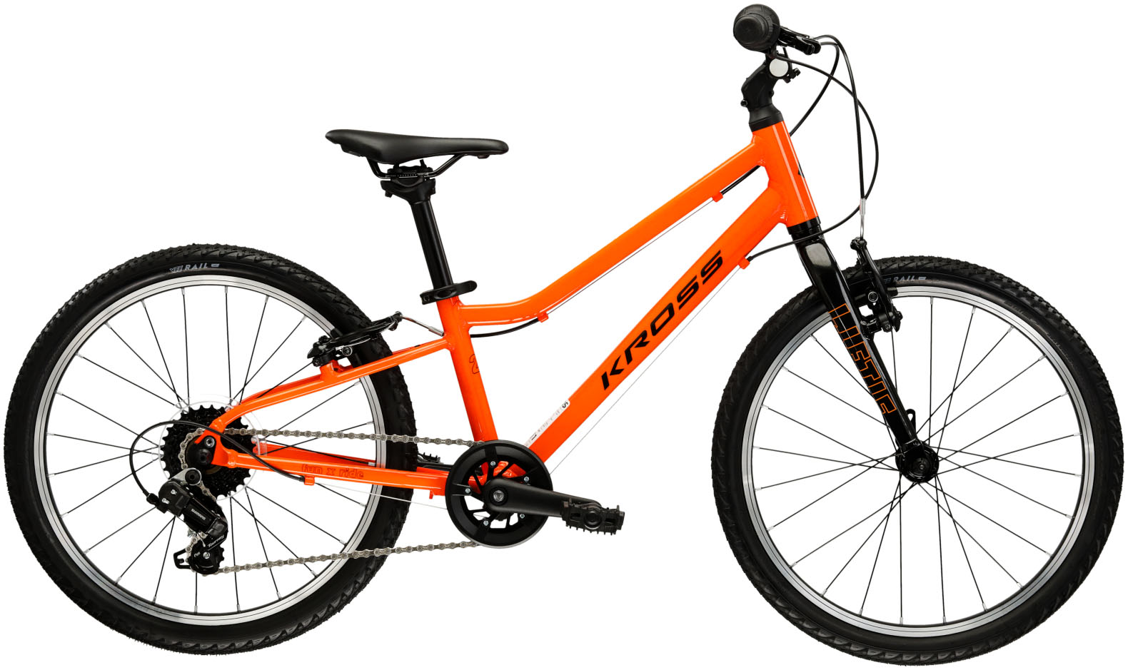 Kinderfahrrad KROSS "KROSS Kinderrad Lightweight Liftie 20" orange" Gr. 25, orange (orange, orange), Fahrräder, Kinder, 25cm, 20 Zoll (50,80cm) hinten: 20 Zoll (50,80cm) Image
