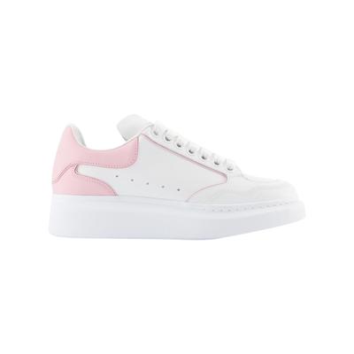 Übergroße Hybrid-Sneaker - Alexander McQueen - Leder - Weiß/Rosa Image