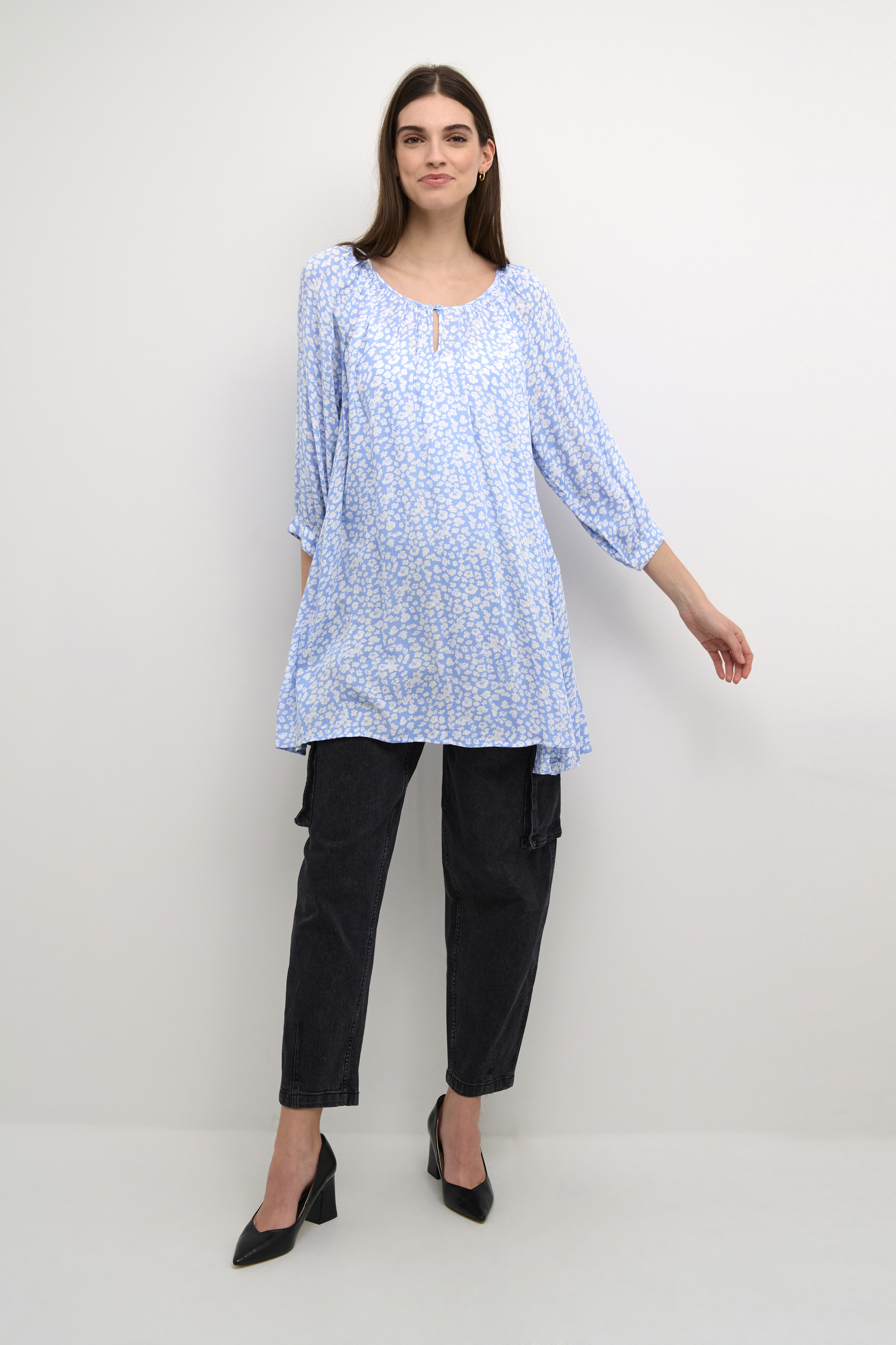 Tunika Regular fit blue white Image